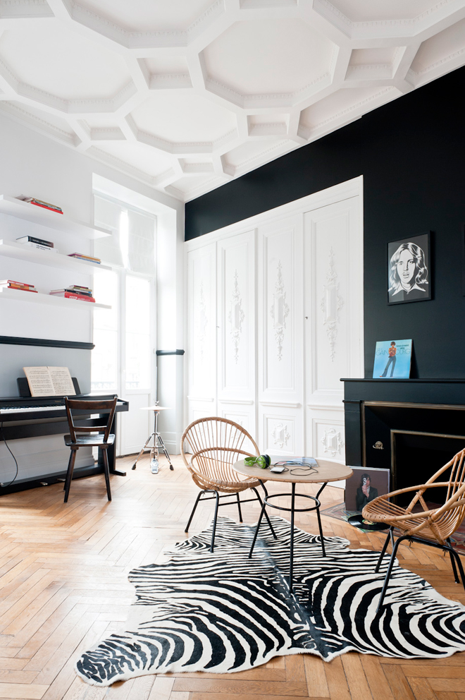 Apartament eklektyczny w stylu skandynawskim Paryż