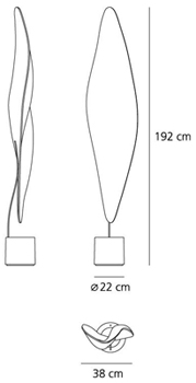 Artemide Cosmic Leaf Terra wymiary