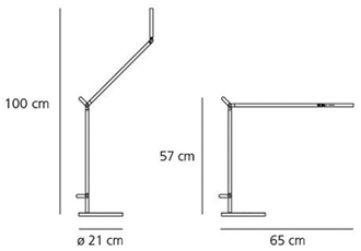 Artemide Demetra Tavolo wymiary