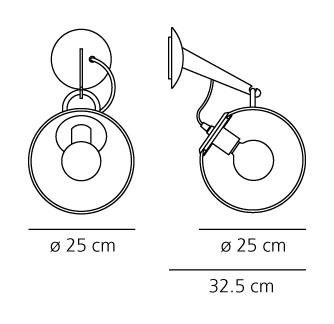 Artemide Miconos Parete wymiary