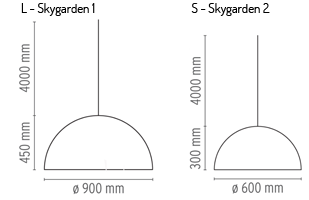 Flos Skygarden wymiary