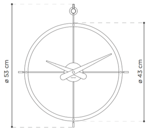 Nomon 2 Puntos zegar wymiary