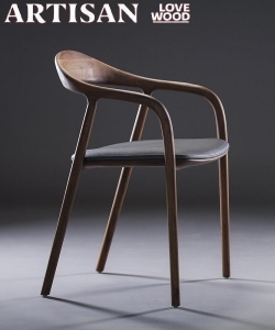 Neva Soft krzesło z tapicerowanym siedziskiem Artisan