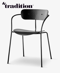 Pavilion AV2 z 1885 r. ponadczasowe krzesło skandynawskie &Tradition