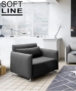Cord funkcjonalny i wszechstronny fotel rozkładany Softline
