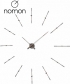 Merlin 12ts designerski zegar ścienny Nomon