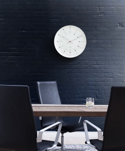 Bankers Wall Clock designerski zegar skandynawski Arne Jacobsen