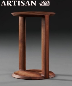 Boaz stolik kawowy z litego drewna Artisan | Design Spichlerz