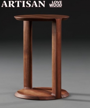 Boaz stolik kawowy z litego drewna Artisan | Design Spichlerz