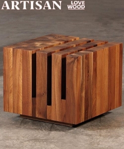 Cubo designerski stolik kawowy drewniany | Artisan | Design Spichlerz