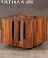 Cubo drewniany stolik kawowy Artisan