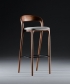Neva Light Soft Hoker designerskie krzesło drewniane z tapicerowanym lub skórzanym siedziskiem | Artisan | Design Spichlerz
