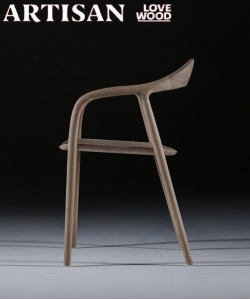 Neva krzesło z litego drewna | Artisan