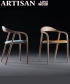 Neva Soft designerskie krzesło drewniane z tapicerowanym siedziskiem | Artisan | Design Spichlerz