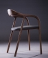 Neva Soft designerskie krzesło drewniane z tapicerowanym siedziskiem | Artisan | Design Spichlerz