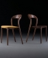 Neva Light Soft designerskie krzesło drewniane z tapicerowanym siedziskiem | Artisan | Design Spichlerz