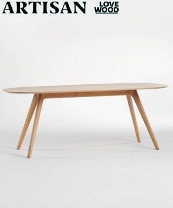 Coco designerski drewniany stół Artisan | Design Spichlerz