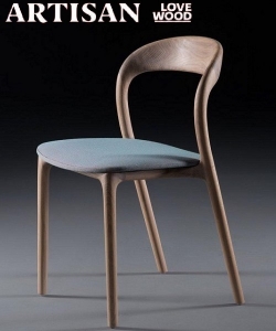 Neva Light drewniane krzesło tapicerowane Artisan