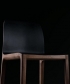 Invito Hoker stołek barowy designerskie krzesło drewniane ze skórzanym siedziskiem | Artisan 