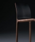 Invito Hoker stołek barowy designerskie krzesło drewniane ze skórzanym siedziskiem | Artisan 