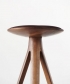 Kalota Hoker stołek barowy designerskie krzesło drewniane z tapicerowanym lub skórzanym siedziskiem | Artisan | Design Spichlerz