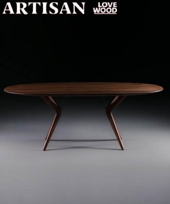 Lakri Oval designerski drewniany stół fotel taboret stołek krzesło Artisan