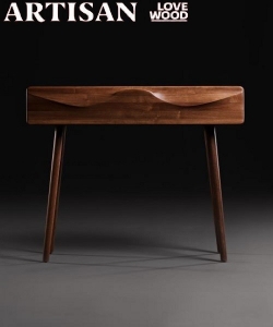 Lasta designerska konsola z litego drewna Artisan | Design Spichlerz