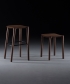 Neva Hoker stołek barowy designerskie krzesło barowe z drewnianym siedziskiem | Artisan | Design Spichlerz