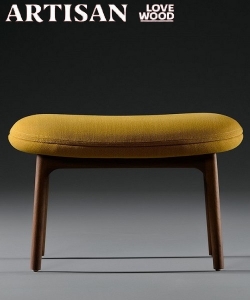 Neva designerski tapicerowany podnóżek| Artisan | Design Spichlerz