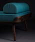 Thor Soft designerska drewniana ławka z tapicerowanym siedziskiem | Artisan | Design Spichlerz