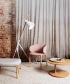 Mela designerskie krzesło drewniane z tapicerowanym siedziskiem i oparciem | Artisan | Design Spichlerz