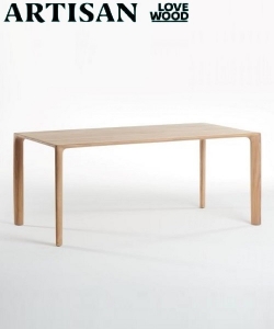 Mela designerski drewniany stół Artisan | Design Spichlerz