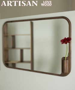 Muse lustro z litego drewna Artisan | Design Spichlerz