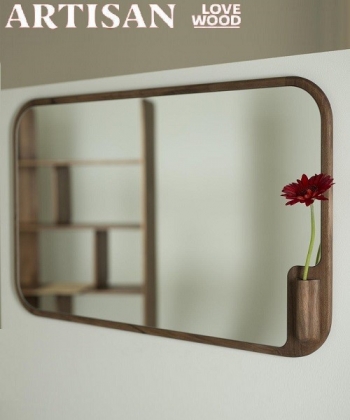 Muse lustro z litego drewna Artisan | Design Spichlerz