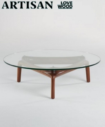 Pascal stolik kawowy z litego drewna Artisan | Design Spichlerz