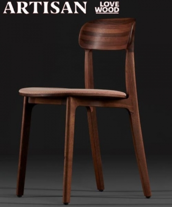 Designerskie drewniane krzesło Tanka Soft marki Artisan