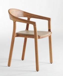 Tara Soft designerskie krzesło drewniane z tapicerowanym lub skórzanym siedziskiem | Artisan | Design Spichlerz