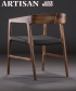 Tesa Skóra krzesło drewniane Artisan 