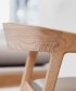Tesa Soft krzesło bujane, designerskie krzesło drewniane z tapicerowanym lub skórzanym siedziskiem | Artisan | Design Spichlerz