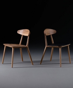 Wu designerskie krzesło z drewnianym siedziskiem | Artisan | Design Spichlerz