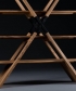 X-Shelf regał z litego drewna Artisan | Design Spichlerz