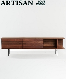 Leno drewniana komoda Artisan | Design Spichlerz 