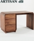 Eny biurko z litego drewna Artisan | Design Spichlerz
