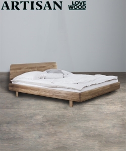 Fin drewniane łóżko Artisan 