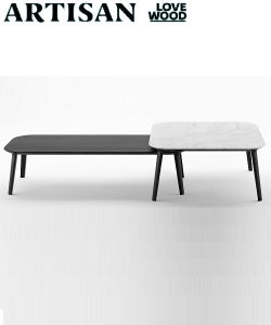 Kalota stolik kawowy z litego drewna Artisan | Design Spichlerz