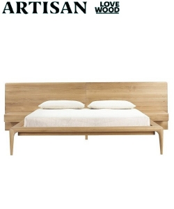 Latus designerskie łóżko drewniane | Artisan | Design Spichlerz