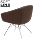 Aiko designerski fotel Softline | Design Spichlerz