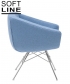 Aiko designerski fotel Softline | Design Spichlerz