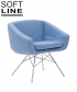 Aiko designerski fotel Softline | Design Spichlerz