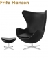 Legendarny fotel Egg marki Fritz Hansen | design Arne Jacobsen | Design Spichlerz 